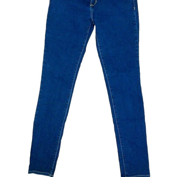 ABERCROMBIE FITCH SUPER SKINNY JEANS WOMENS 4S DARK BLUE STRETCH DENIM 27x29 - Picture 4 of 13